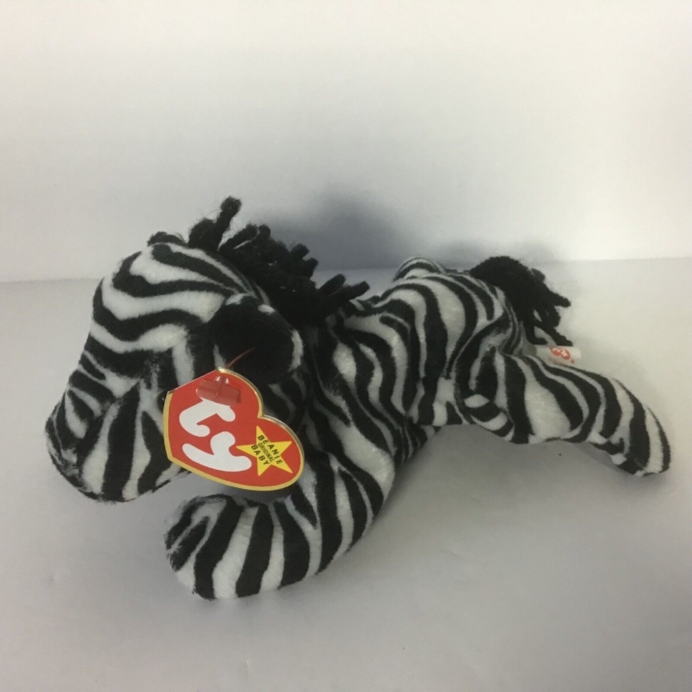 Ty Beanie Baby Ziggy the Zebra New with Mint Hang Tag